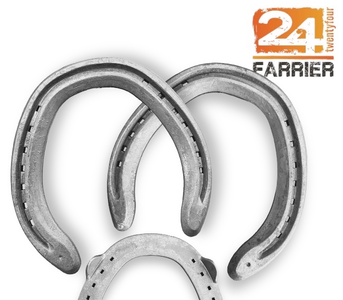 24 Farrier Galoppo Ferro Hind due Clip