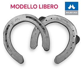 Mustad Ferro LIBERO 20/25x8 Front due clip Punta Tonda